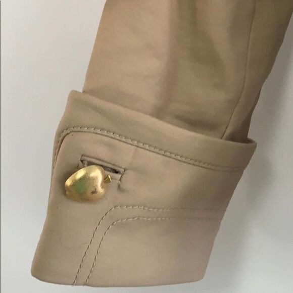 JUICY COUTURE APPLE BUTTON TAN COAT SIZE S - Picture 3 of 8